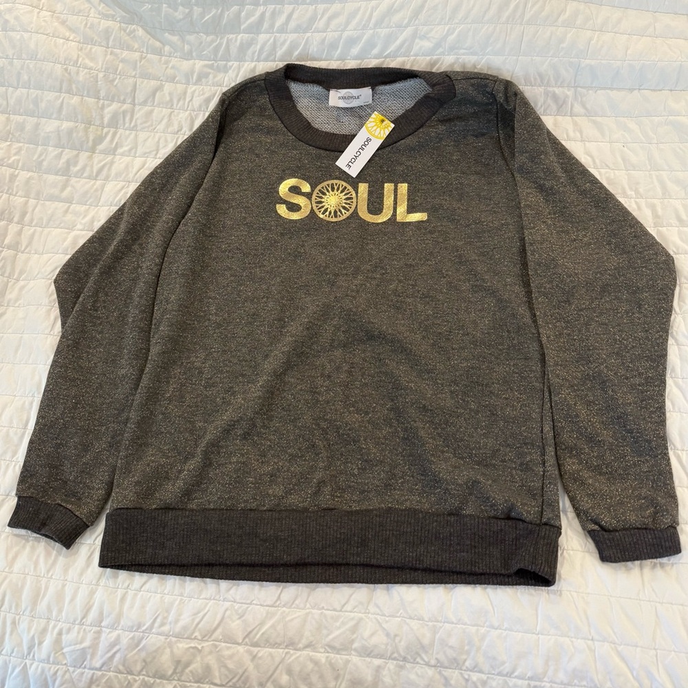 SoulCycle Women’s Charcoal Crewneck Sweater